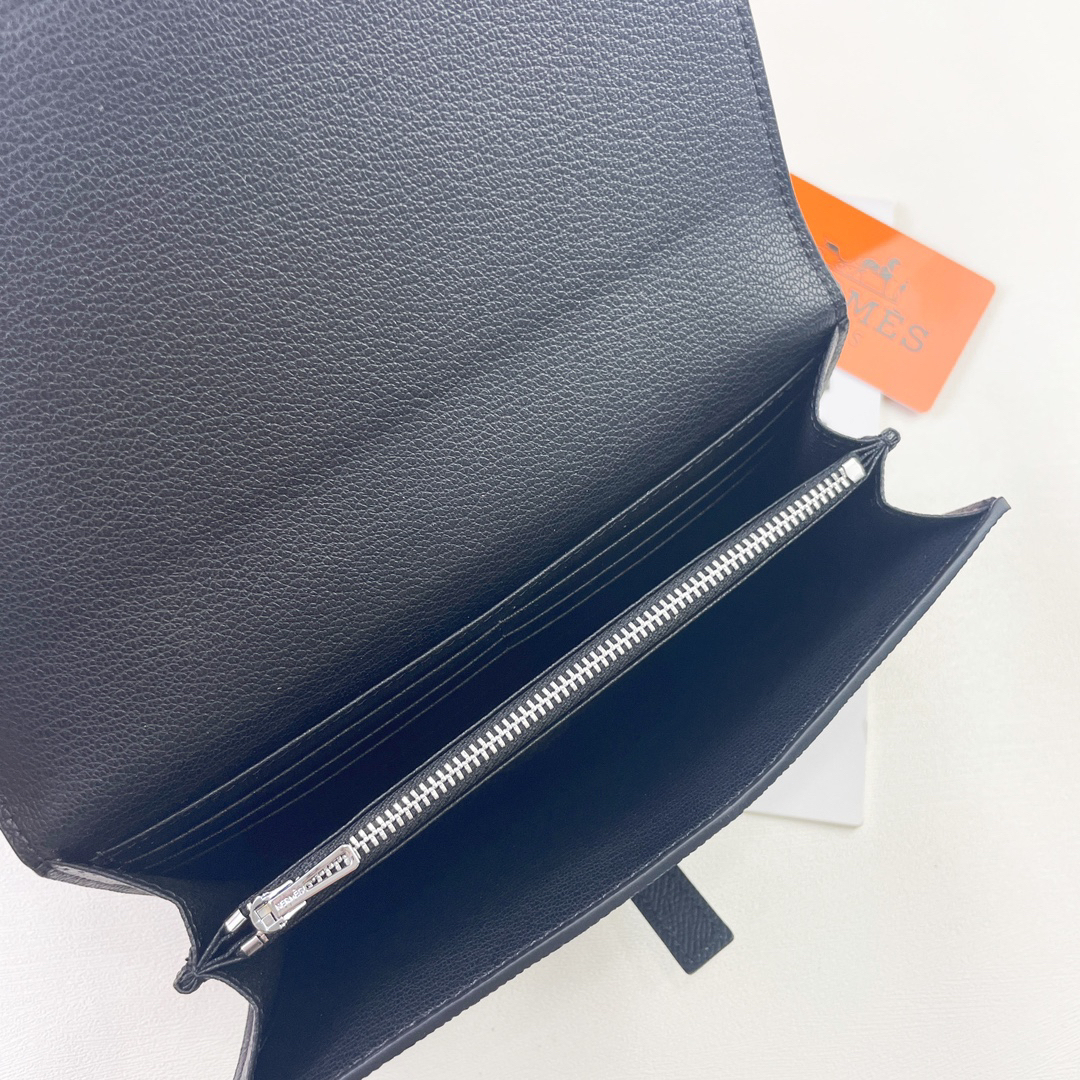エルメス「Hermès」 レザーポケットウォレット