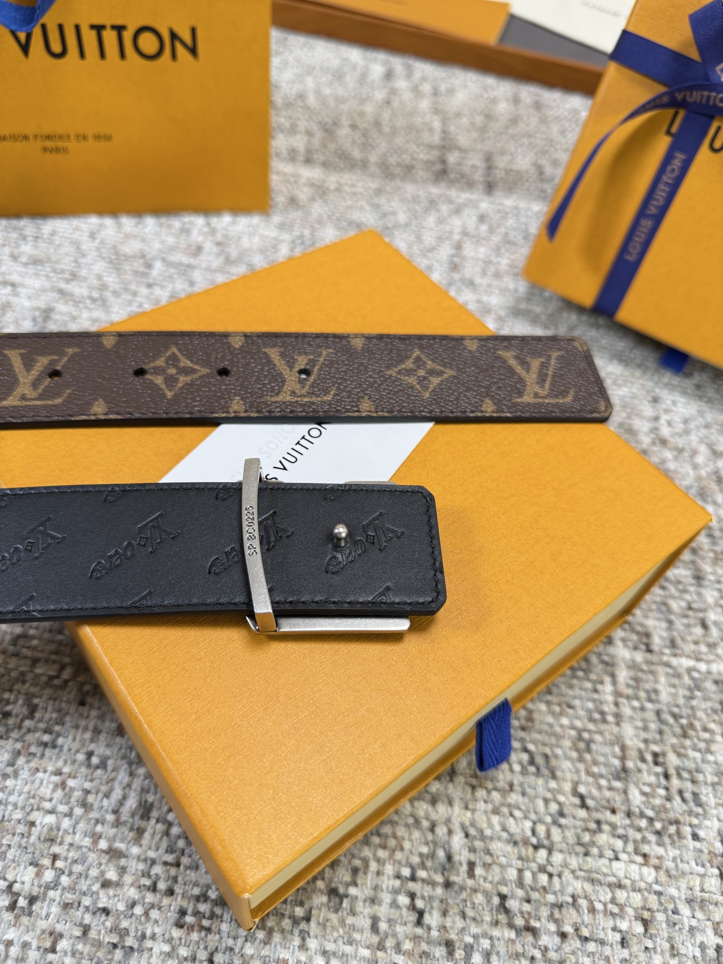 ルイ・ヴィトン「Louis Vuitton」ベルト モノグラムレザーベルト