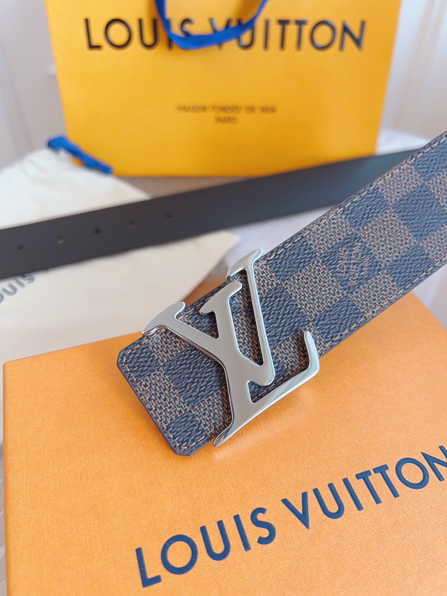 ルイ・ヴィトン「Louis Vuitton」ベルト モノグラムレザーベルト
