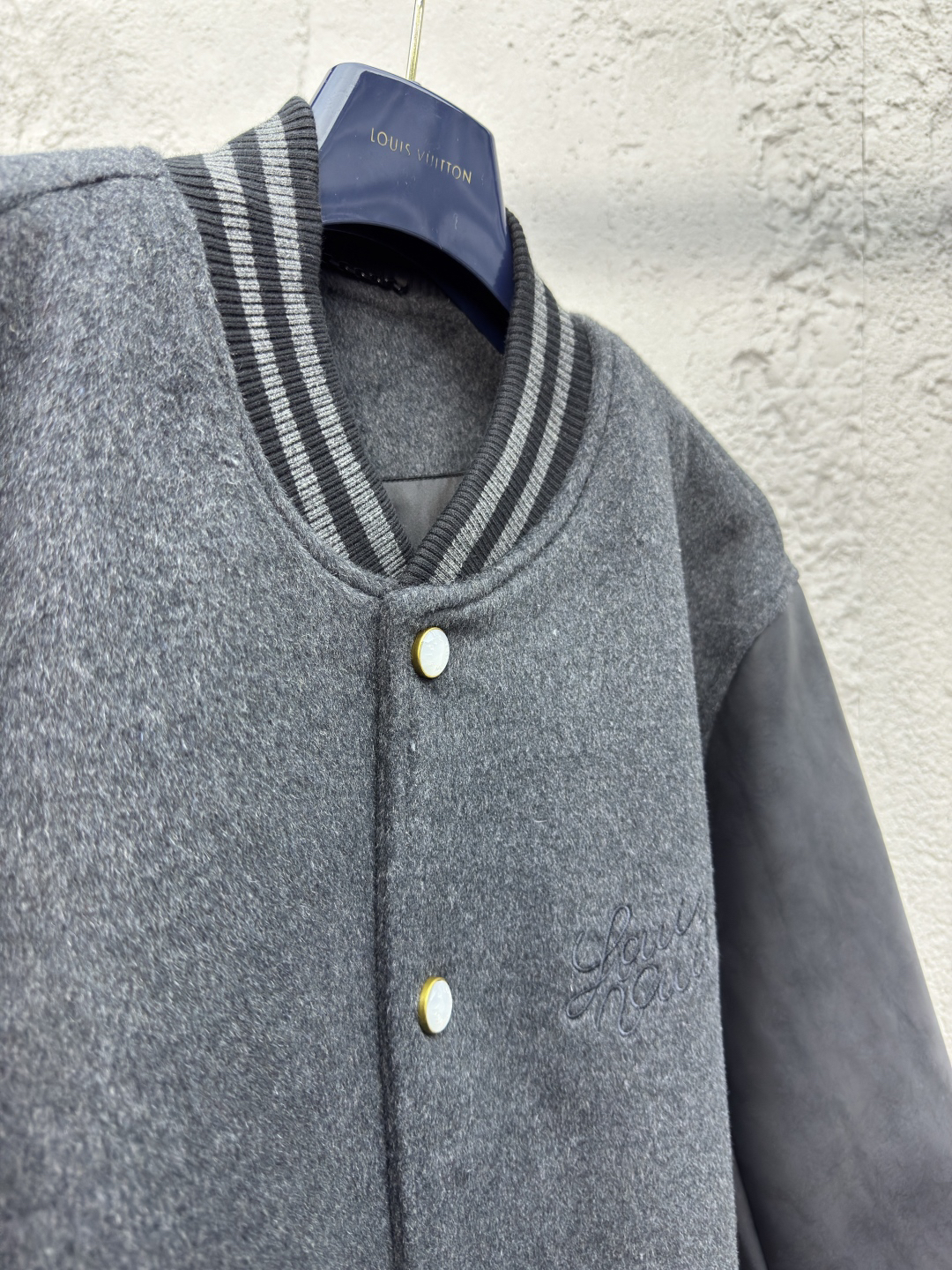 [ Louis Vuitton ] ルイ・ヴィトン  刺繍ウール接合野球服