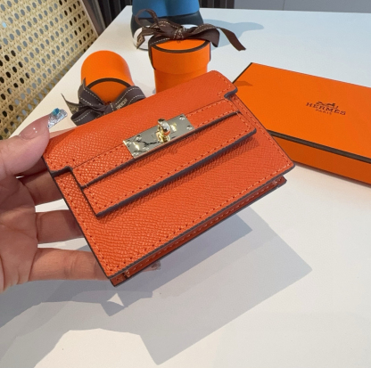 エルメス「Hermès」 レザーポケットウォレット