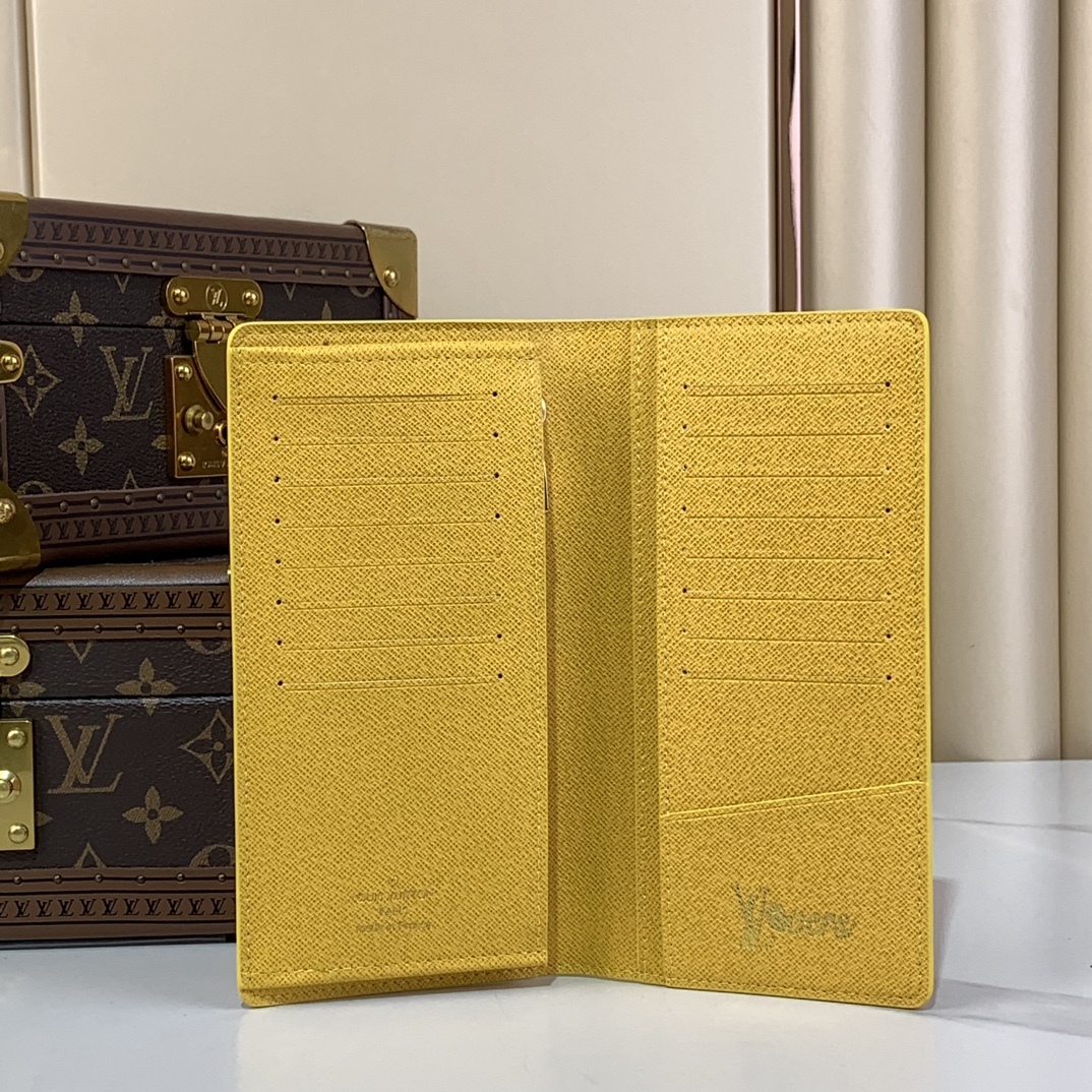 ルイ・ヴィトン「Louis Vuitton」レザーポケットウォレット