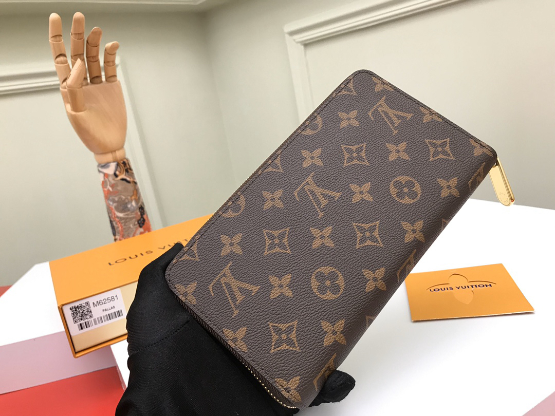 ルイ・ヴィトン「Louis Vuitton」レザーポケットウォレット