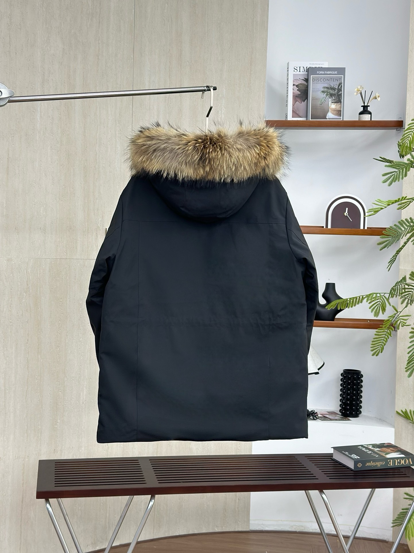 MLBヤンキース2代目ビッグポケットスタッズ大毛襟ダウンジャケット