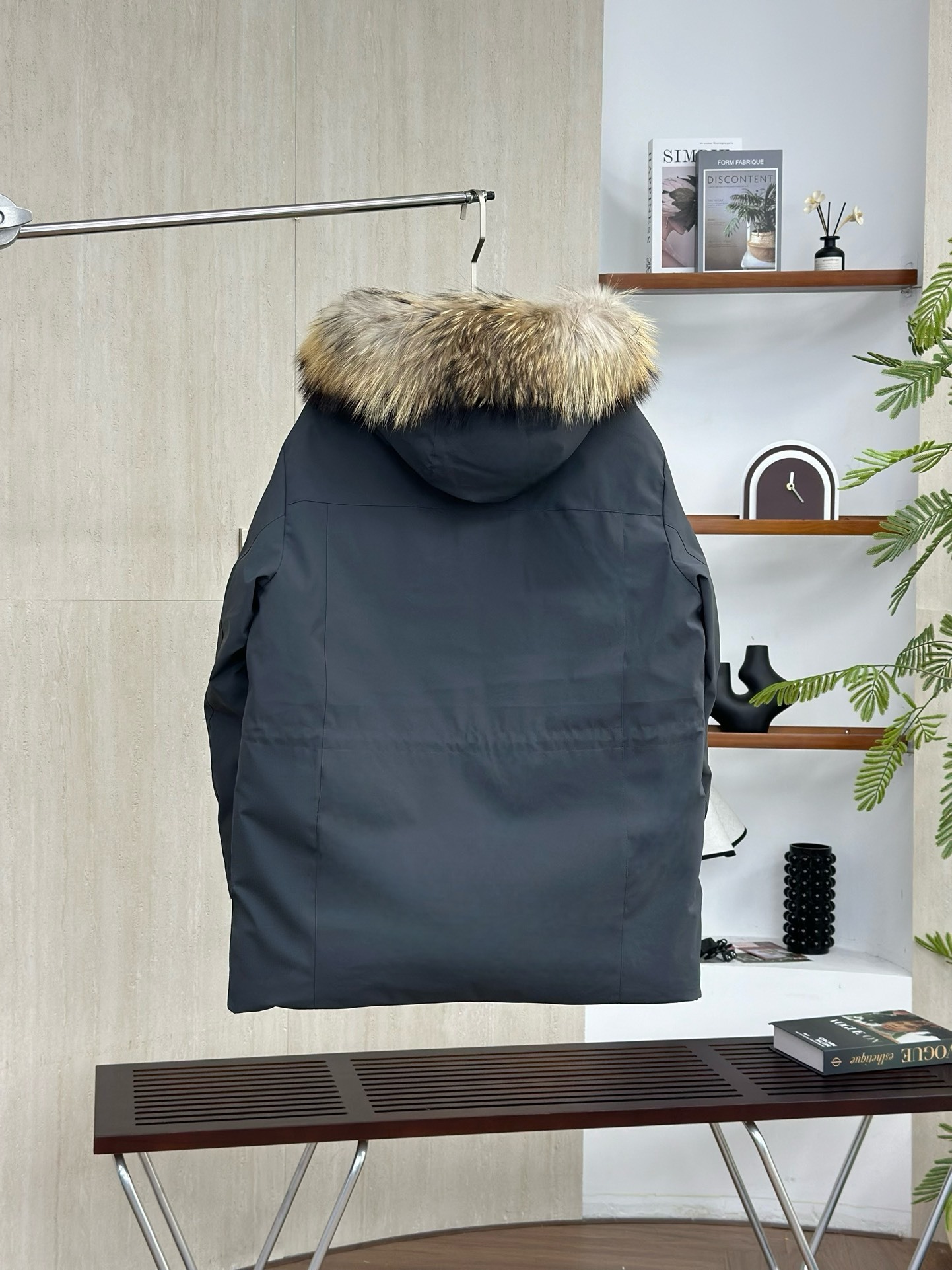 MLBヤンキース2代目ビッグポケットスタッズ大毛襟ダウンジャケット