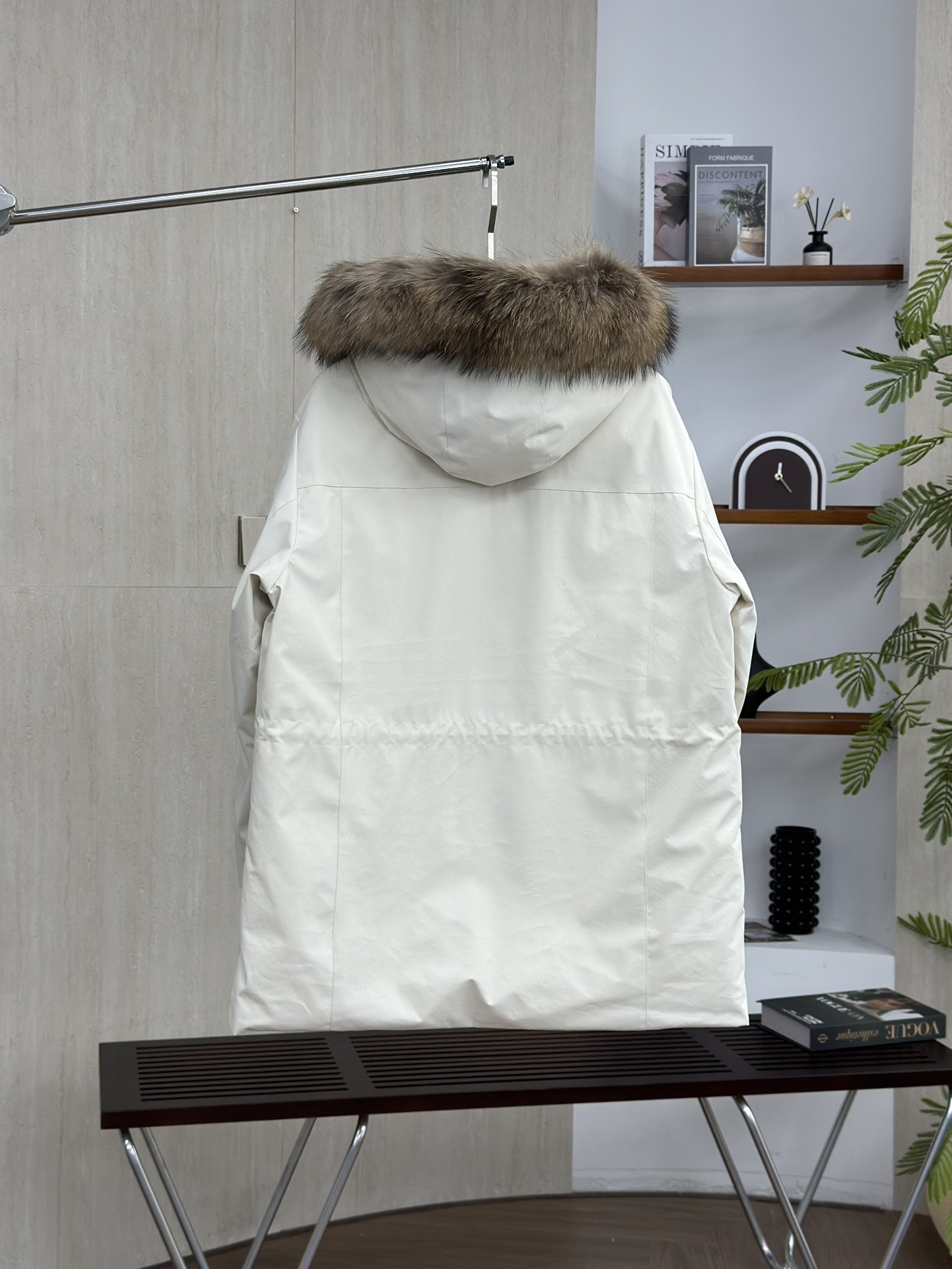 MLBヤンキース2代目ビッグポケットスタッズ大毛襟ダウンジャケット