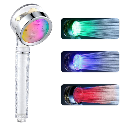 LED Handheld Shower With Filtration