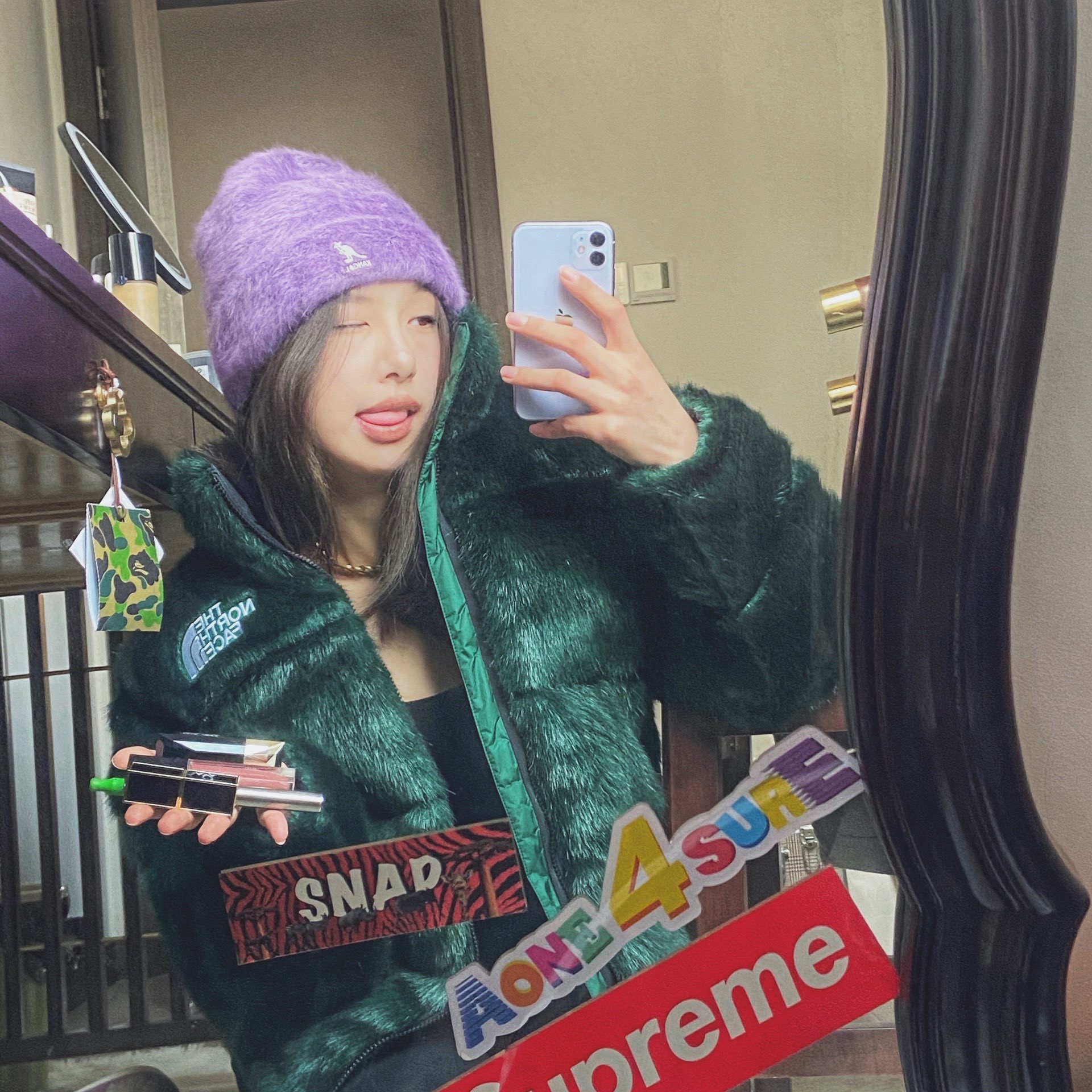 Supreme®/The North Face® Faux Fur Nuptse Jacket