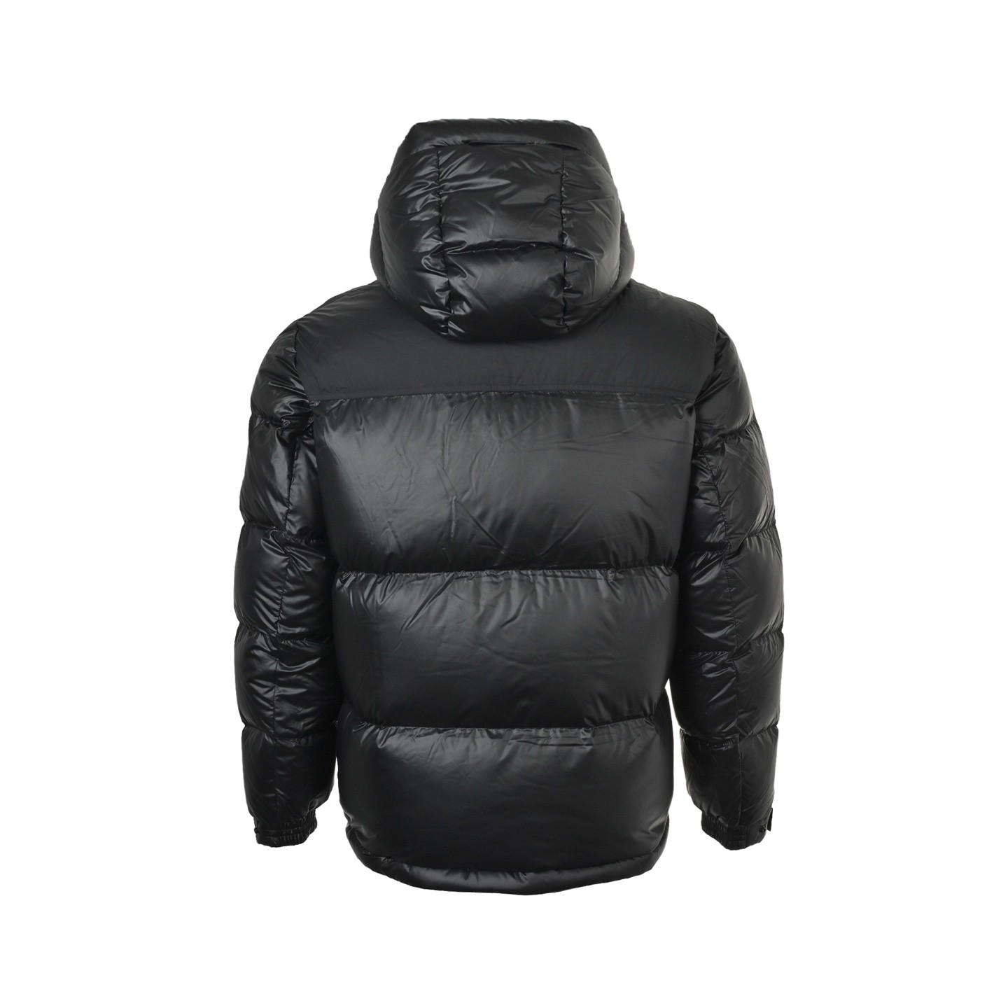 FENDI フェンディ 25FW 袖標拼接 フード付きダウンジャケット ブラック