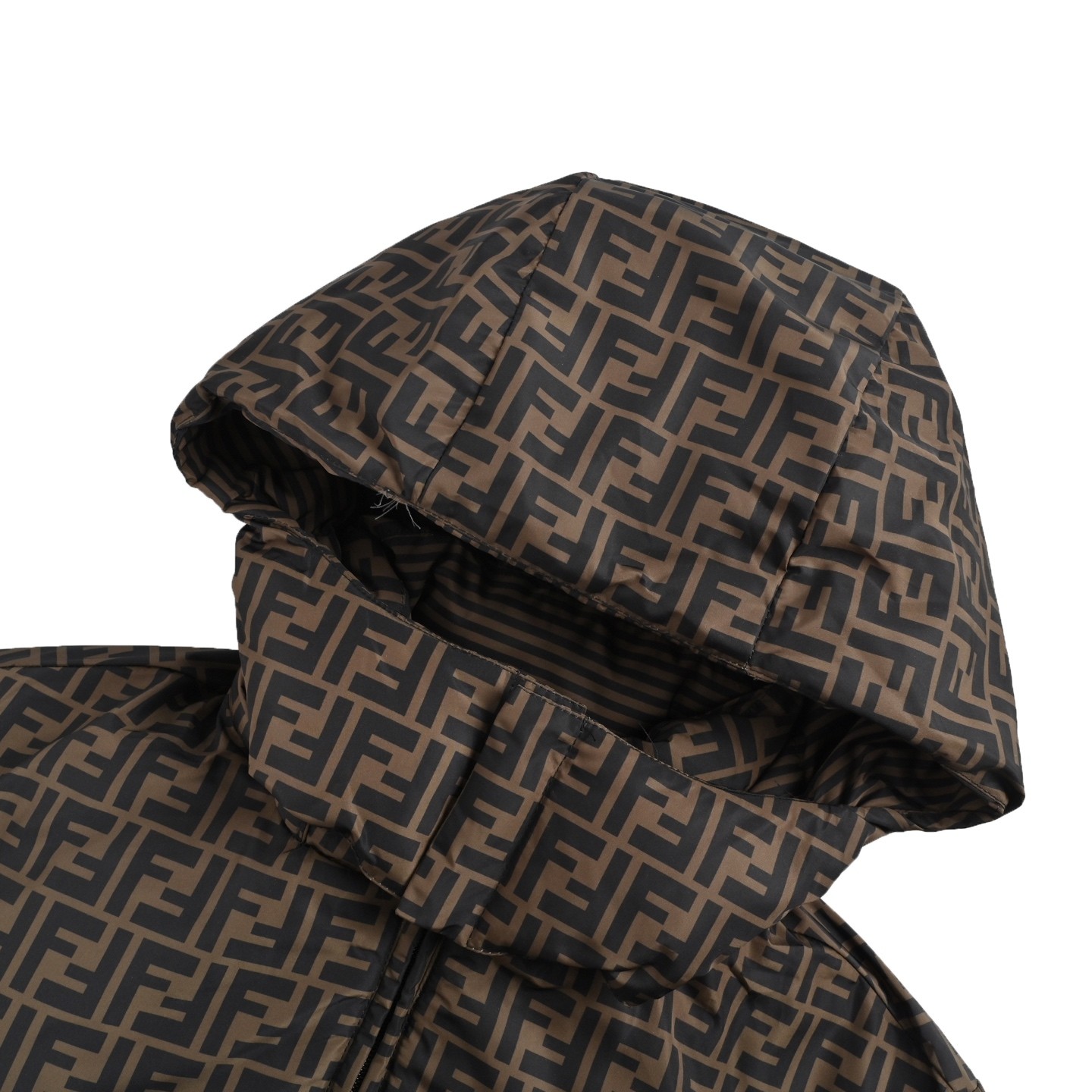 Fendi フェンディ FFレトロ柄両面着用フーデッドダウンジャケット