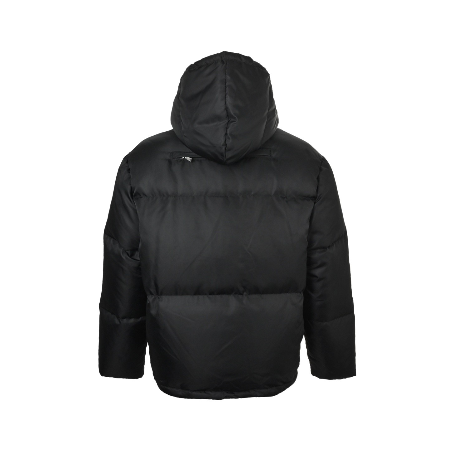 PRADA プラダ ナイロンジッパーカラーコントラストフーデッドダウンジャケット