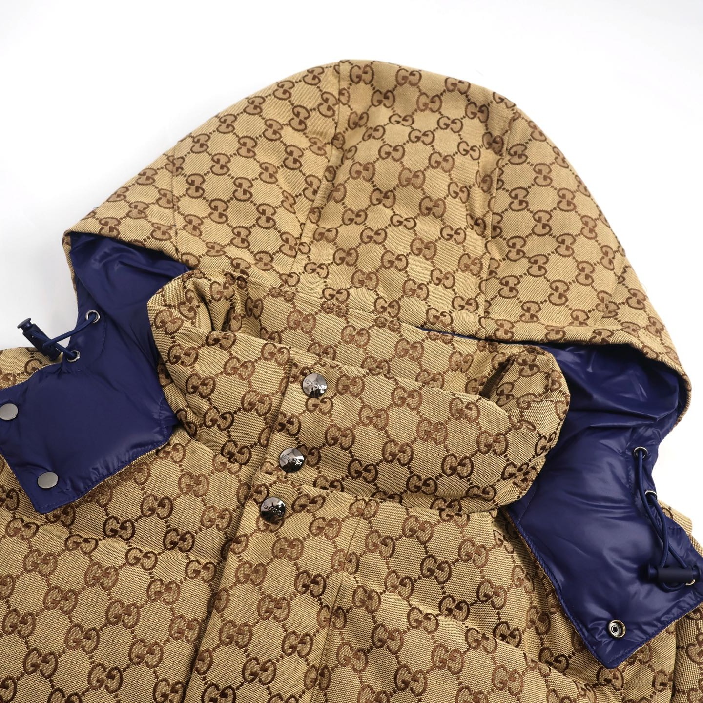 GUCCI グッチ ダブルG提花 ダウンジャケット レトロブラウン