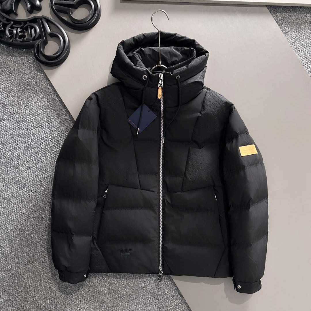 LOUIS VUITTON ルイ・ヴィトン FW2025秋冬新款 モノグラムエンボス フード付きダウンジャケット