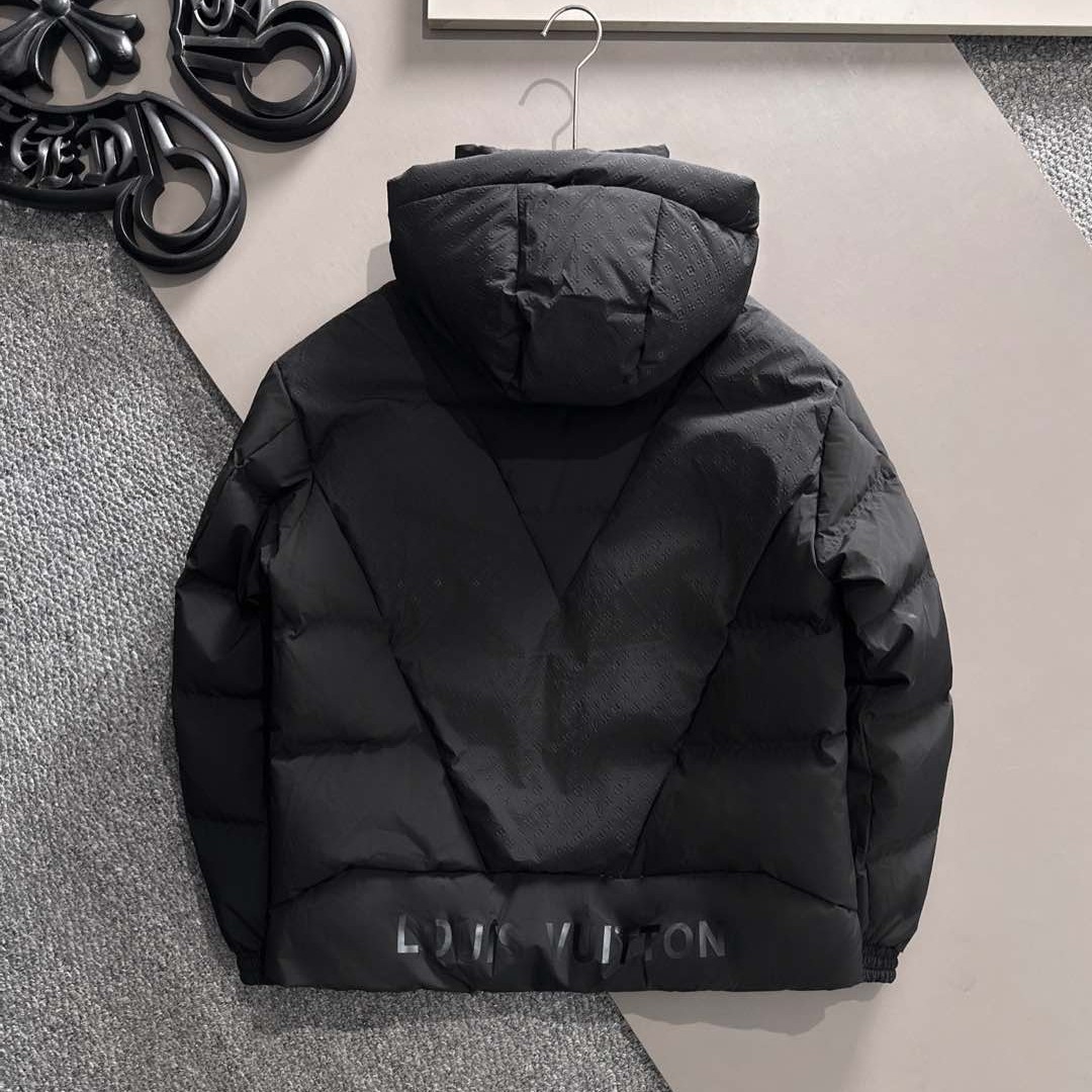 LOUIS VUITTON ルイ・ヴィトン FW2025秋冬新款 モノグラムエンボス フード付きダウンジャケット