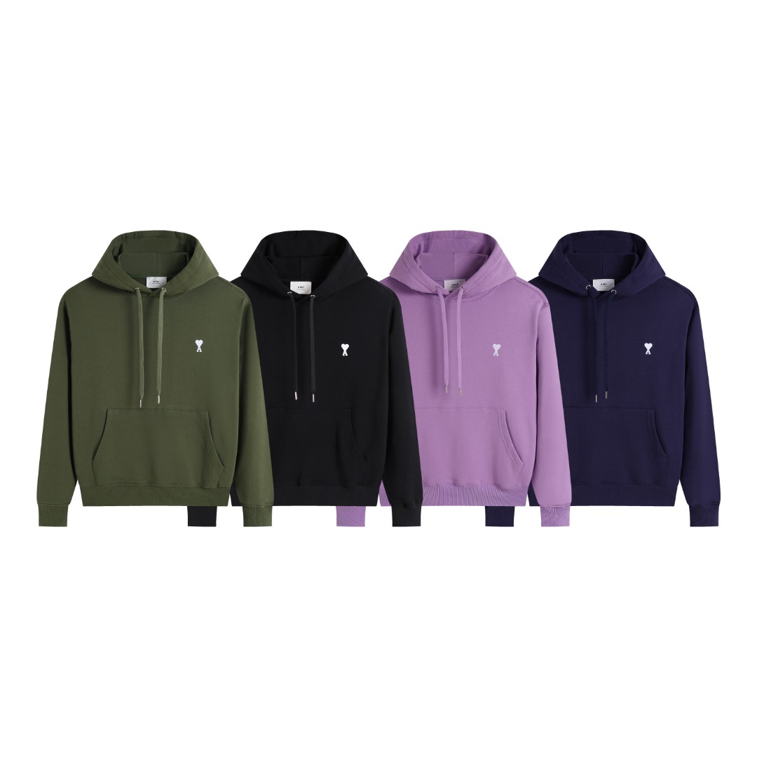 AMI PARIS アミ パリス ハートロゴ フーディー パーカー