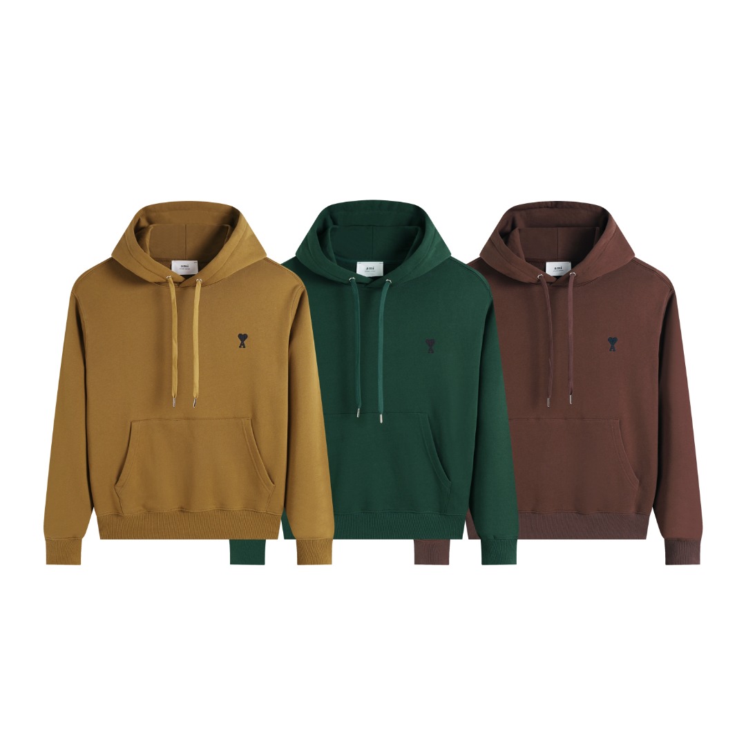 AMI PARIS アミ パリス ハートロゴ フーディー パーカー