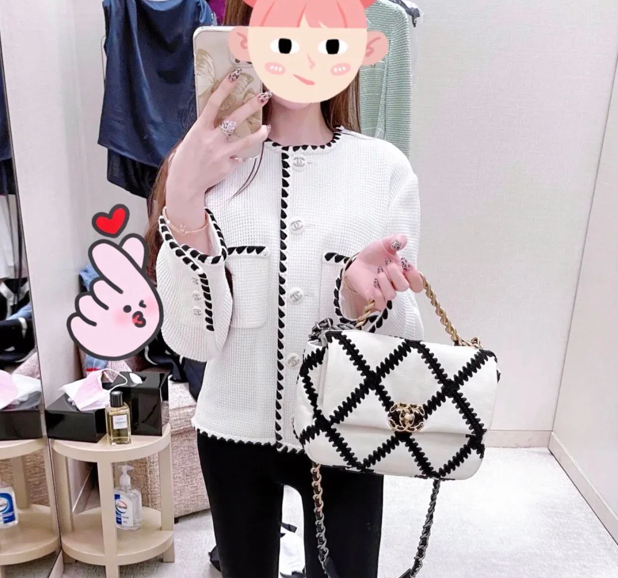 ★CHANEL★2024年新製品ウールチェーンクロスボディバッグ