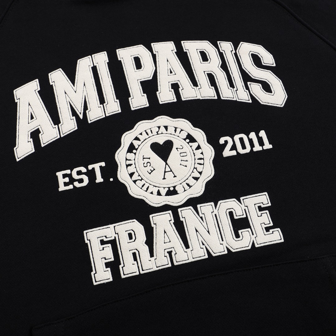 AMI PARIS アミ パリス ハートロゴ フーディー パーカー