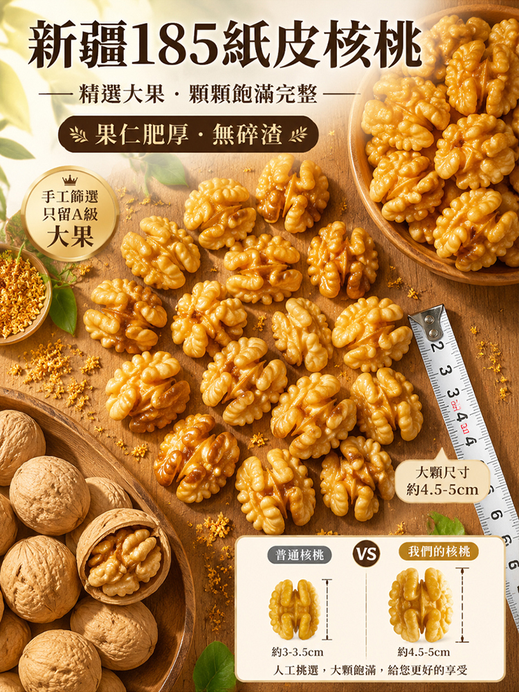 頂級去皮蜂蜜核桃仁