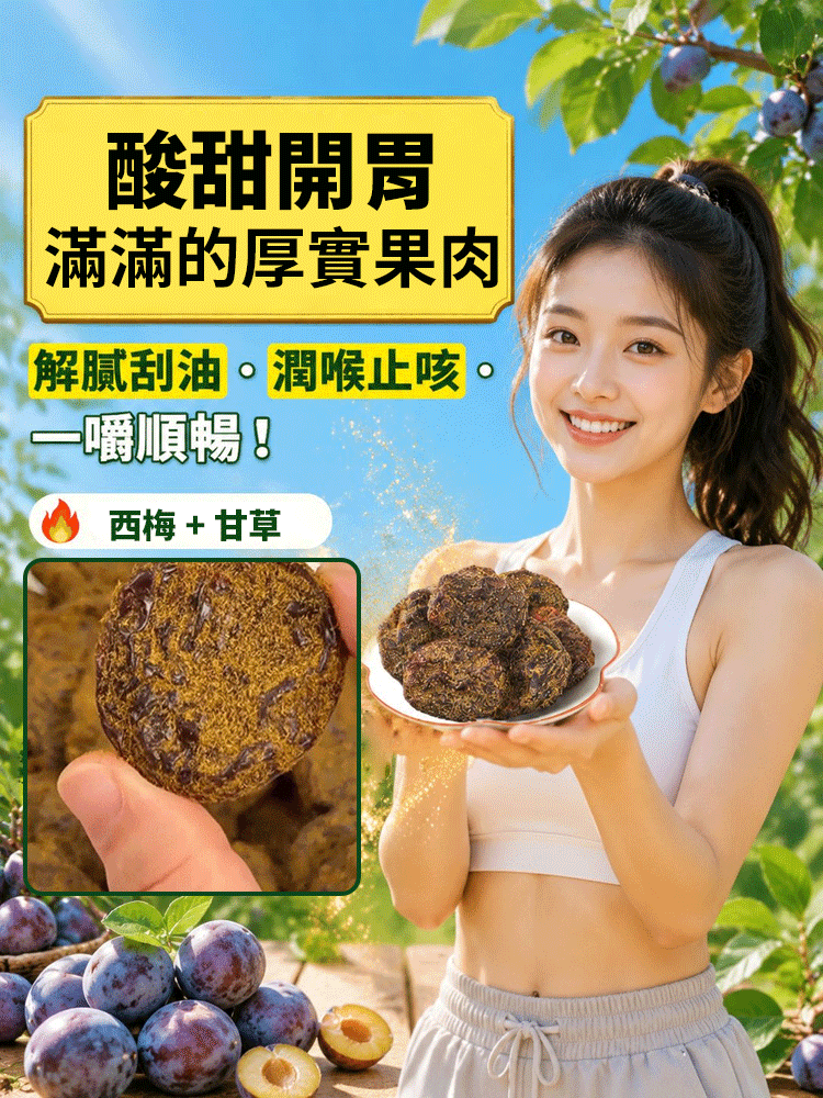 【解膩刮油止咳】百年手藝傳承甘草梅餅