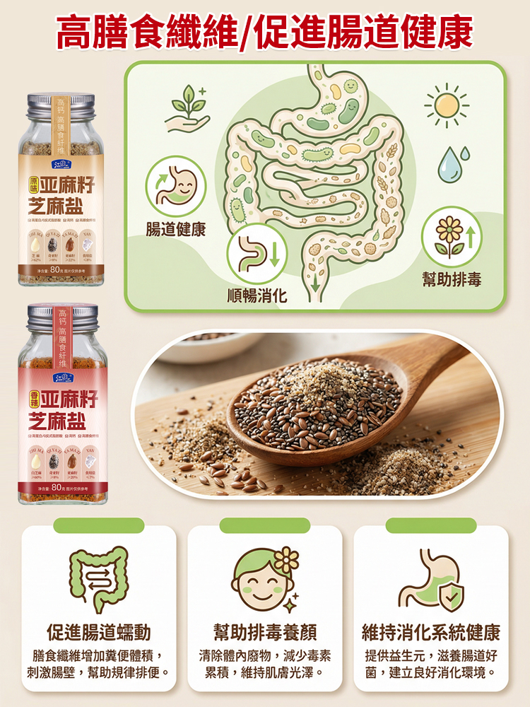 亞麻籽芝麻鹽調味料