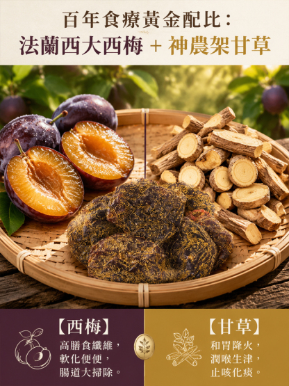 【解膩刮油止咳】百年手藝傳承甘草梅餅