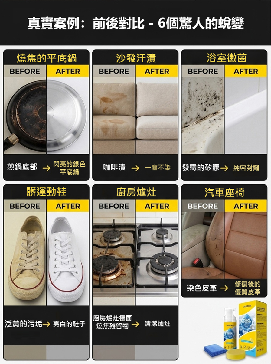 多功能泡沫清潔劑套裝