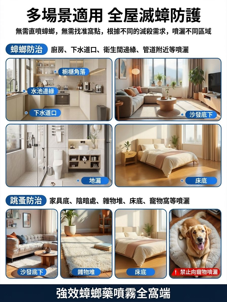 強效蟑螂藥噴霧全窩端