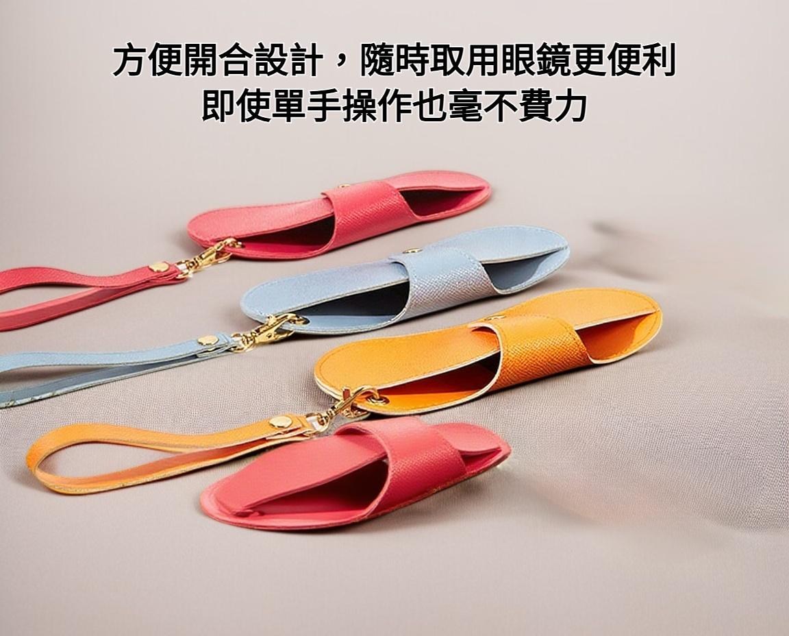 太陽眼鏡與PVC收納袋組合圖