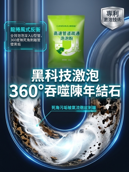 【十年阻塞有救了】管線高速疏通劑