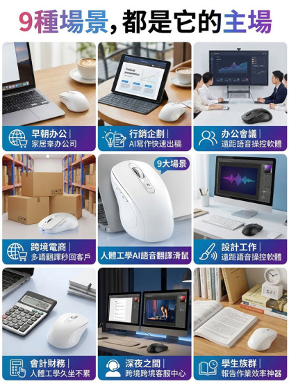 人體工學AI語音翻譯滑鼠