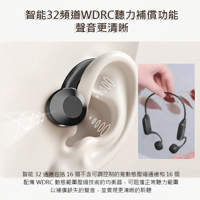 骨傳導藍牙耳機助聽器