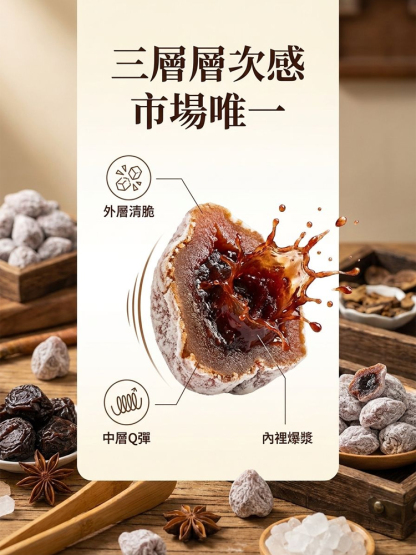 【山姆同款】鮮製爆漿夾心葡萄無核梅餅