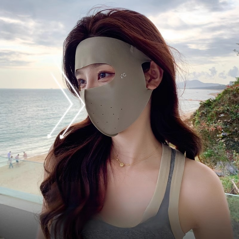 【多波段抗光老】透氣防曬面罩