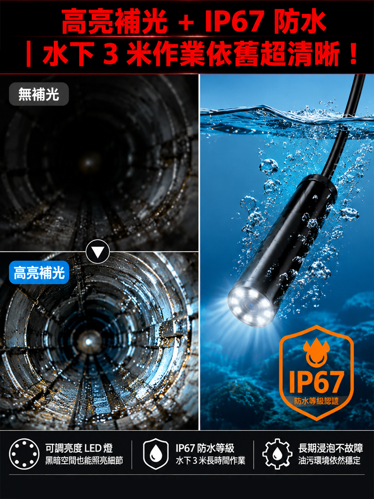 手機連接 防水管內視鏡
