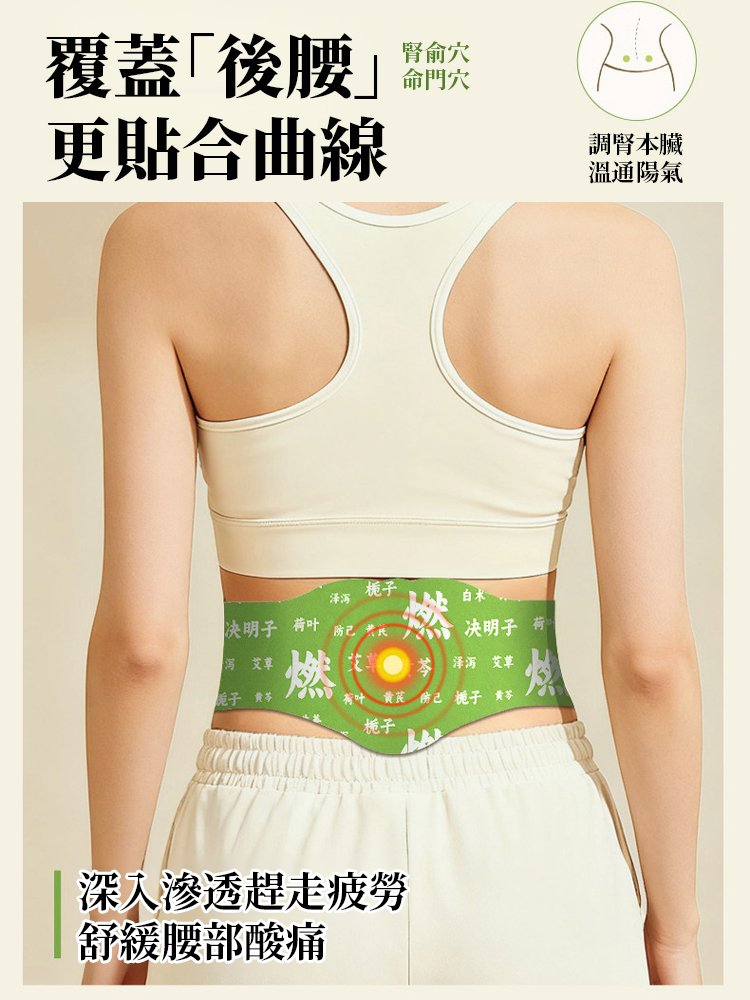 燃燃炫腹噗噗艾草貼