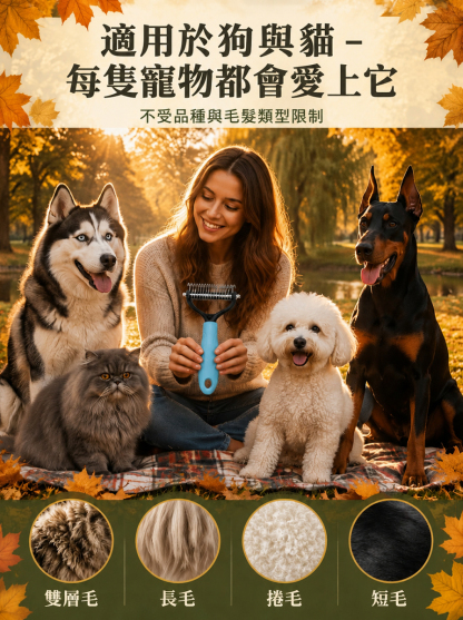 雙面多功能寵物梳子
