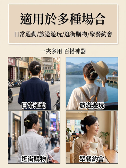 優雅氣質復古珍珠扭扭夾