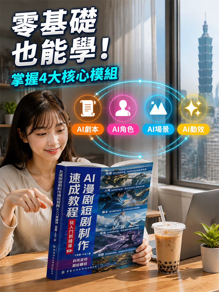 【上手即賺】AI漫劇製作速成教學書