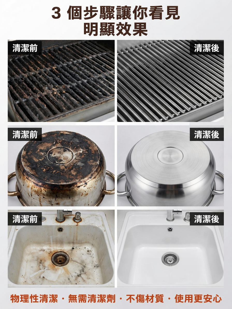 【重度清潔必備】金剛砂海綿擦