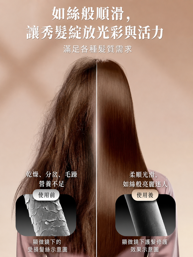 SL-免沖洗精油護紅光髮梳