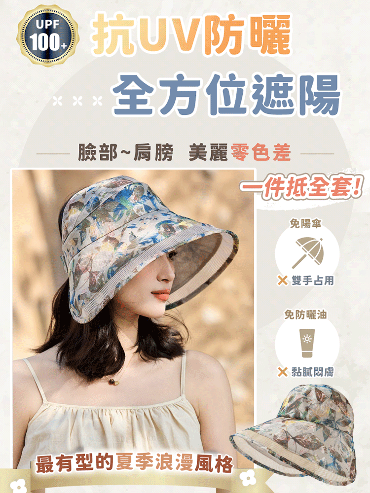 【全台抗暑救星】UV100+極致遮陽帽