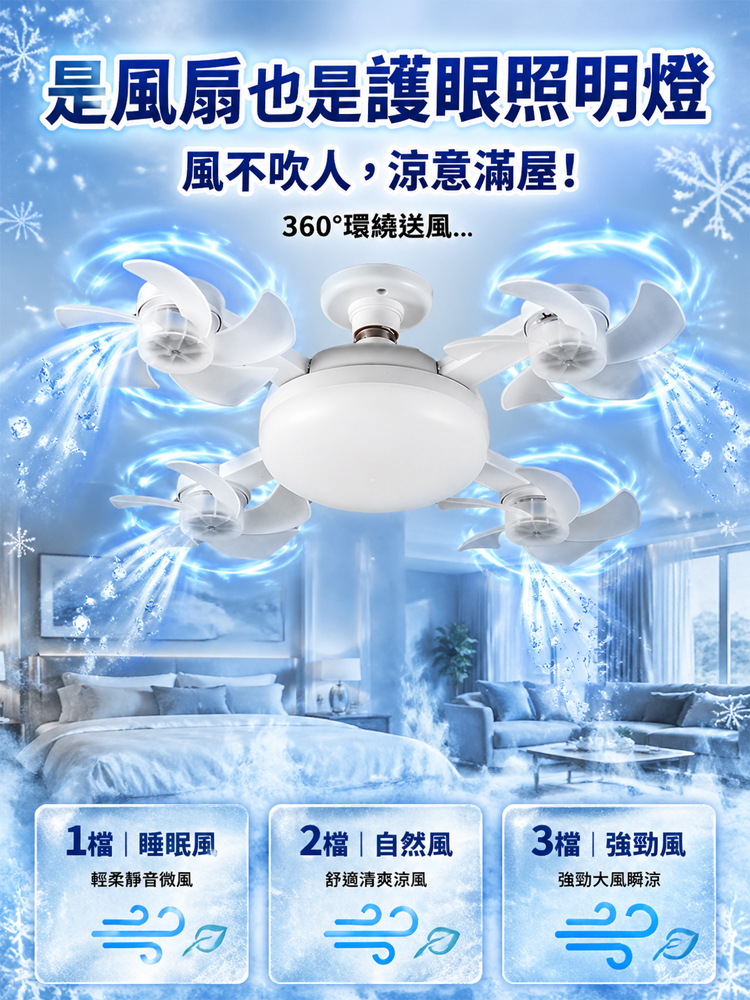 照明風扇吸頂燈