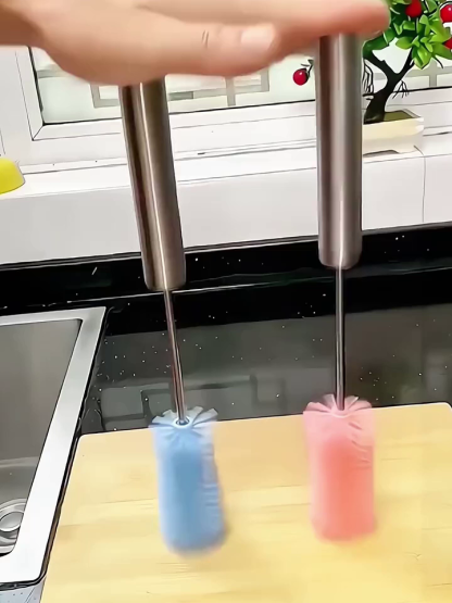 不鏽鋼按壓式旋轉瓶刷