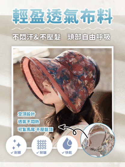 【全台抗暑救星】UV100+極致遮陽帽