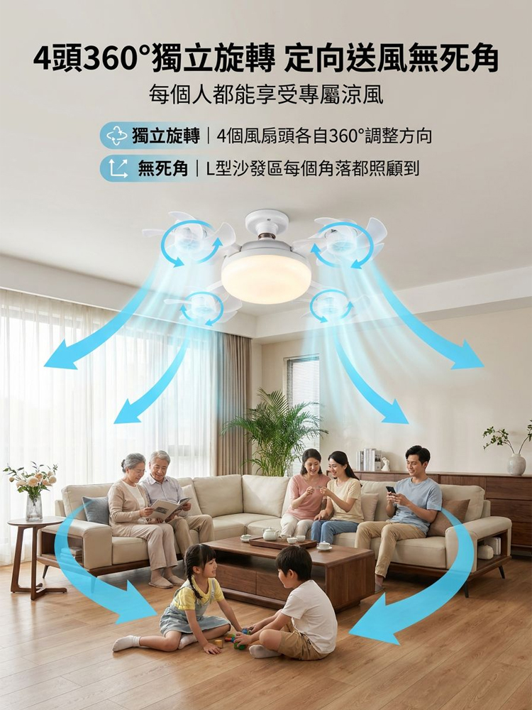照明風扇吸頂燈