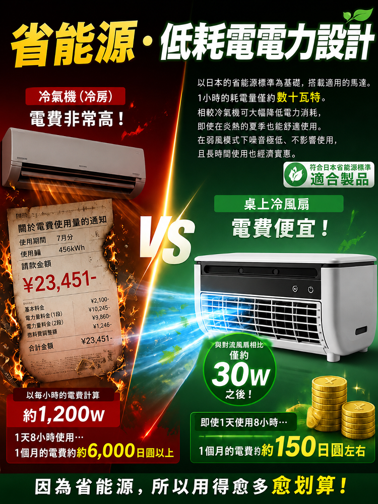 JC-迷你桌面空調扇