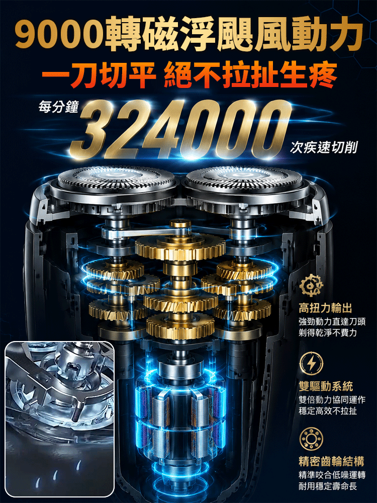 【德國技術】便攜式電動刮鬍刀