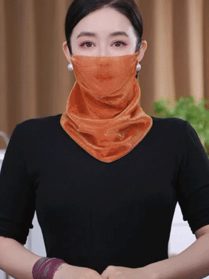 多功能炫彩磁扣防曬面紗