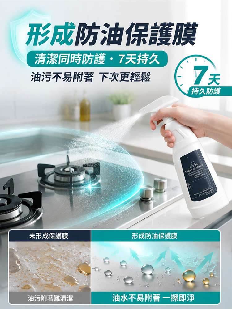 【一噴即化】重度廚房溶油淨